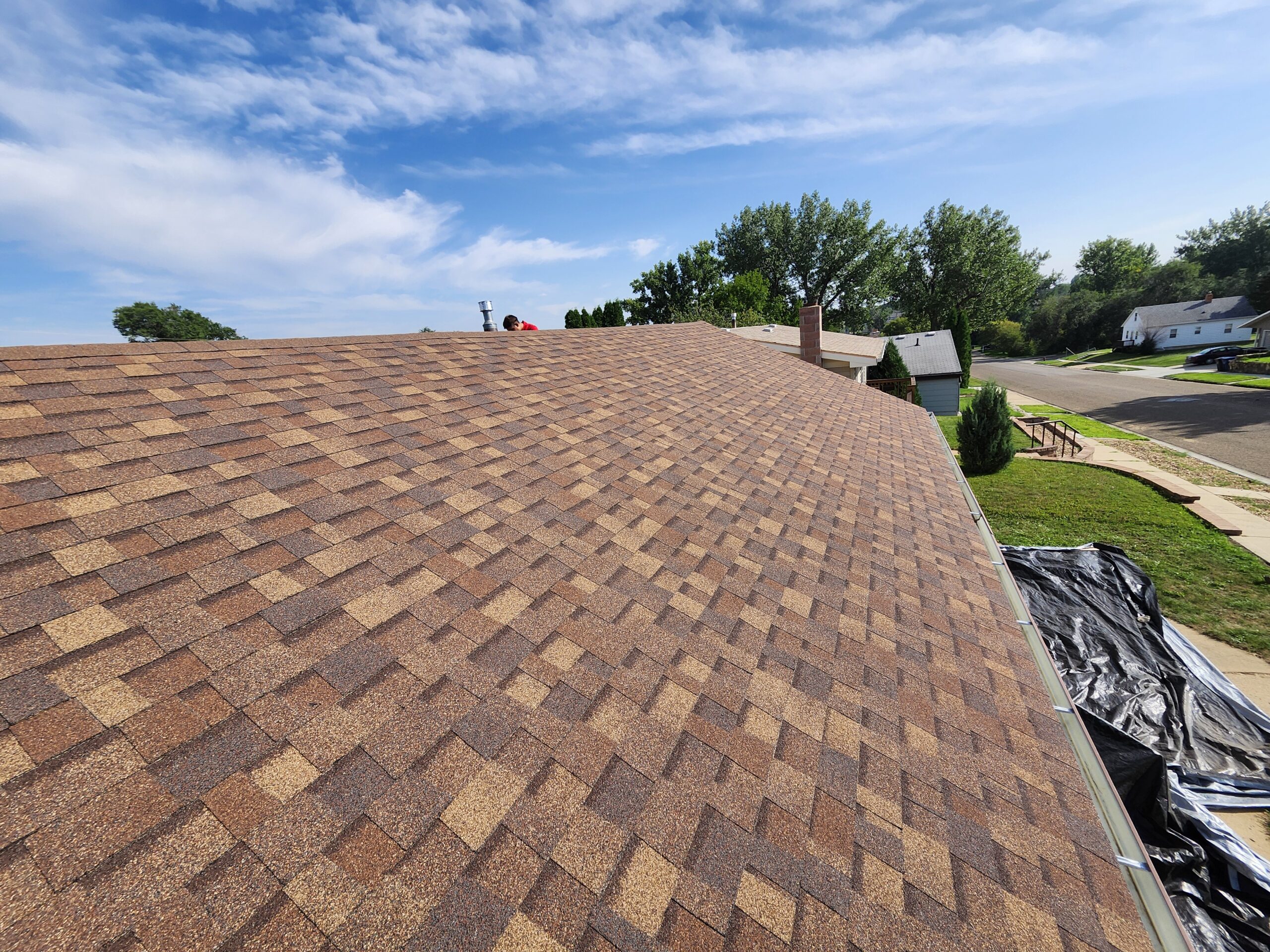 Bison Roofing Install August 2024 - Owens Corning TruDefinition Duration Class 3 UL2218 - Desert Rose - Dickinson, ND